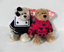  1993 TY Teddy Bears From The Attic Treasures Series. Breezy and Bearkhardt