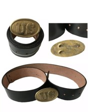 US CIVIL WAR VEST BELT WITH BRASS BUCKLE