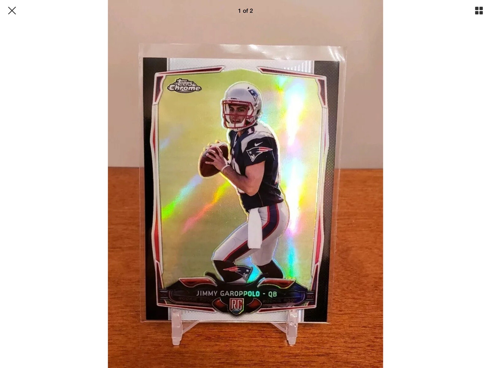 2014 TOPPS CHROME JIMMY GAROPPOLO BLACK REFRACTOR 212/299 49ers