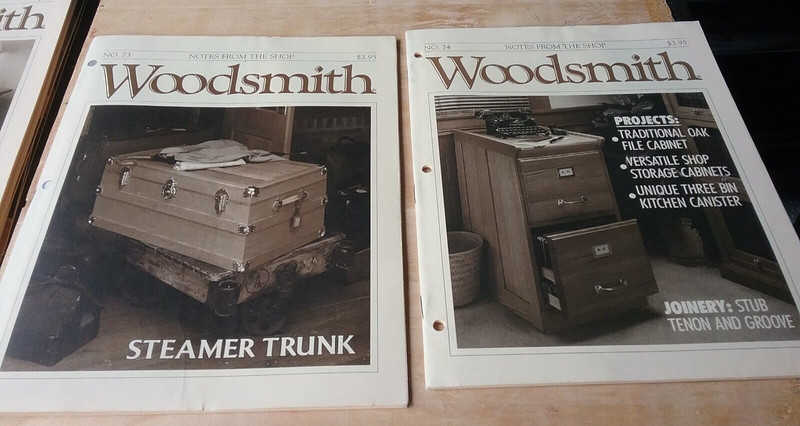 Lot of 11 Woodsmith Woodworking Magazines