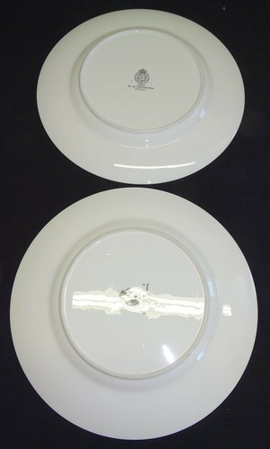 2 platos de cena Royal Worcester England - China de hueso irregular - Imagen 4 de 5