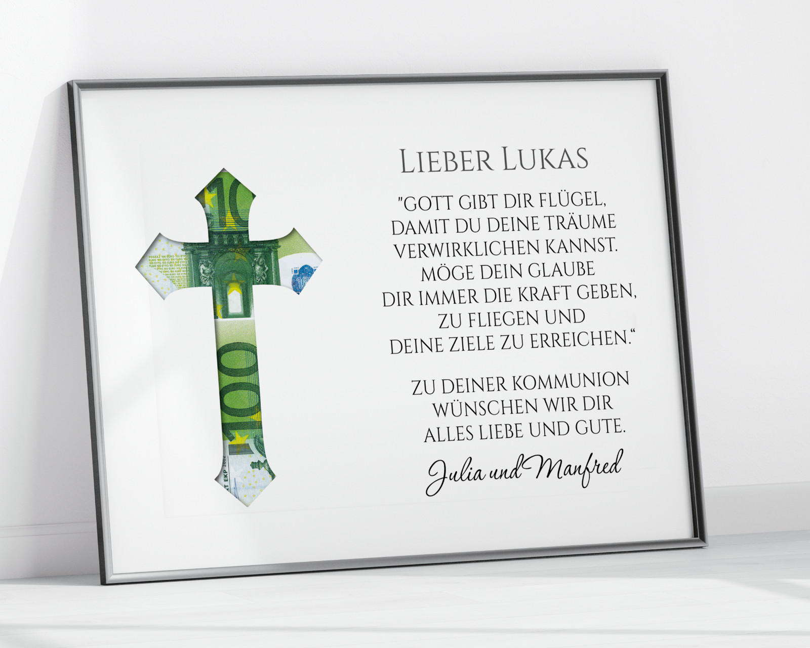 Geldgeschenk zur Konfirmation Kommunion I Geschenkidee Geld verschenken