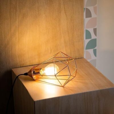 INSPIRE - Lampe aus Metall BYRON Ø 17 cm - Tischlampe  E27 40 Watt