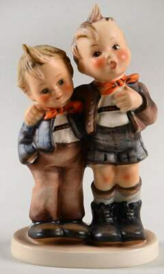 Vintage Hummel Max Moritz Goebel Boys German Figurine TM2 123 Bee Stamped 1950s 