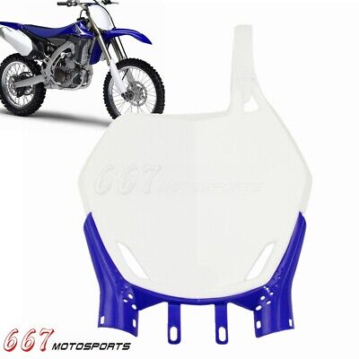 Front Number Plate Board For YAMAHA YZ125 YZ250 YZ250F 450F WR250F 06-11 White