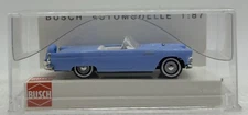 HO Busch 45210 1956 Ford Thunderbird Cabrio Car Vehicle (Blue)
