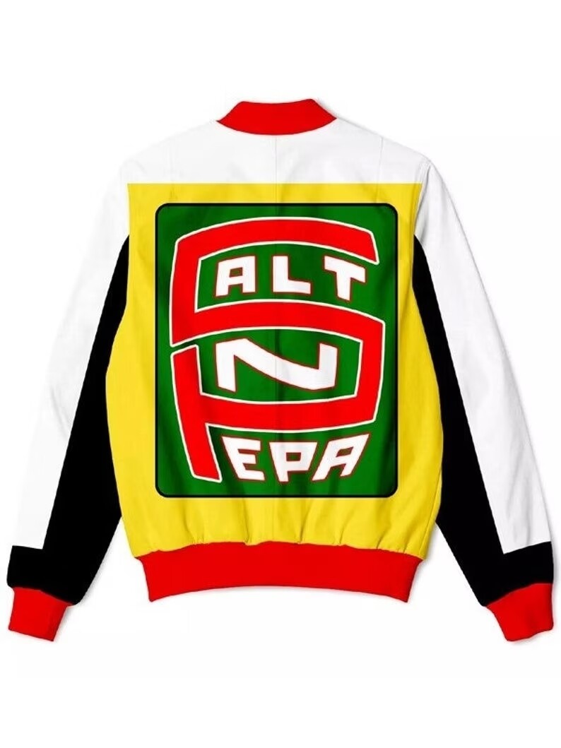 Unisex Idol Maker Salt N Pepa Yellow Bomber Varsity Jacket