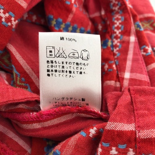 People Tree Red Plaid Flared Shorts | Perfect for All Seasons - Picture 6 of 6