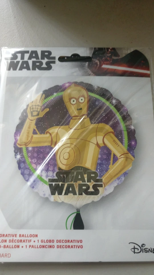 Star Wars C-3PO Lámina Helio Globo Fiesta Evento Decoración Foto 2 de 3