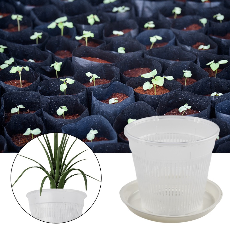 Plastic Flower Pot with Excellent Drainage and Airflow for Root Growth