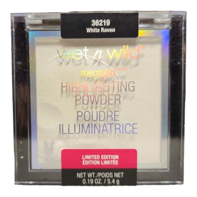 WET N WILD MEGAGLO WHITE RAVEN SKULL HIGHLIGHTING POWDER CHEEK COLOR