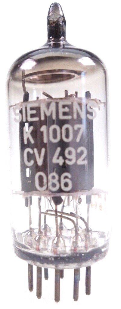 CV492 = ECC83 = 12AX7 Siemens Radio Röhre tube Valvola tested #6708