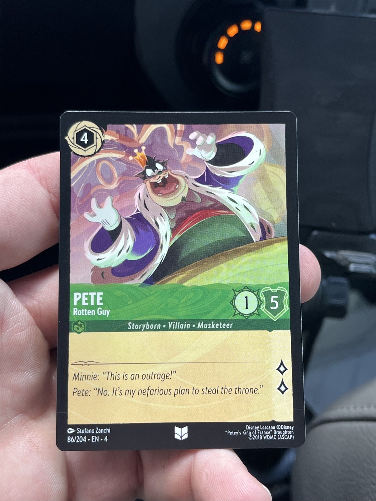 Disney Lorcana TCG Pete 86/204 Regular Uncommon Ursula's Return NM