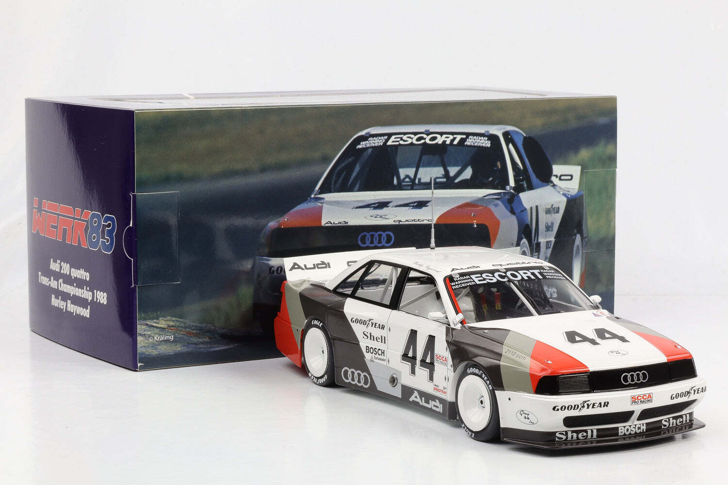 1:18 Audi 200 Quattro #44 Winner Dallas Trans-Am Champion 1988 H. Haywood Werk83