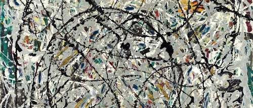 JACKSON POLLOCK NUMBER 8 ABSTRACT EXPRESSIONISM ART GICLEE PRINT FINE CANVAS - Picture 3 of 4