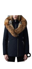 Mackage Montreal Woman Parka With Real Fur Lining & Raccoon Fur Trim Size M