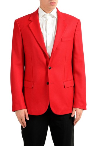 Versace Uomo 100% Lana Rosso Blazer a Due Bottoni Sport Cappotto Taglia 36  40 44 | eBay