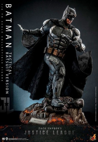 1:6 Hot Toys Zack Snyder`s Justice League Figura Batman Tactical Batsuit Version - Imagen 2 de 7