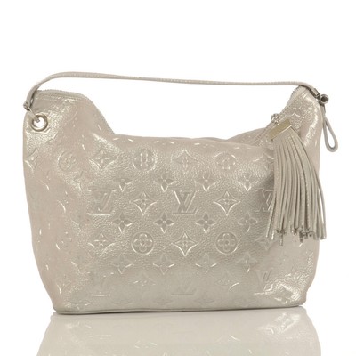 Authentic Louis Vuitton Limited Edition Silver Monogram Shimmer Halo Bag | eBay