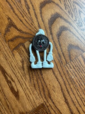 Vintage Nabisco 1998 Oreo Cookie Man 4'' Bendie Figur biegsam biegsam Spielzeug