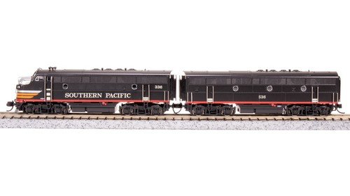 Broadway Limited 7726 N Scale SP EMD F3 AB Black Widow Unit-A Diesel #336/536 - Picture 12 of 16