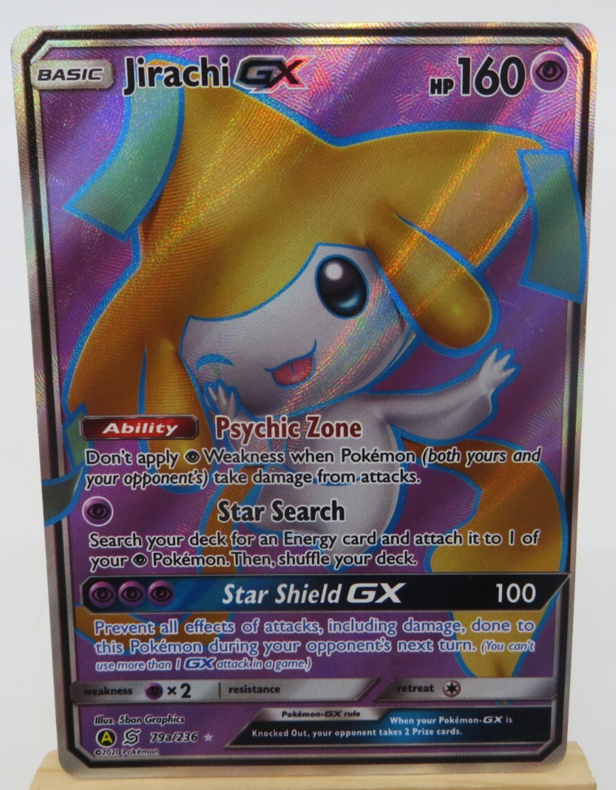JIRACHI GX 79a/236 Full Art 2020 Pokemon Unified Minds Single Card TCG