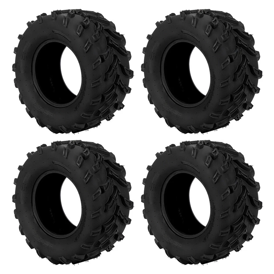 Set of 4 26x9-12 26x11-12 ATV UTV Tires Front Rear Left and Right 6 Ply Rated
