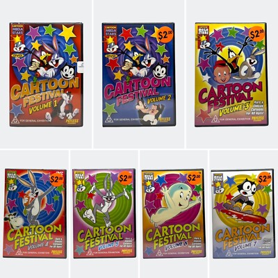 Cartoon Festival Vol 1 7 DVD Set (Region 4 PAL) - w Controversial Episodes - New