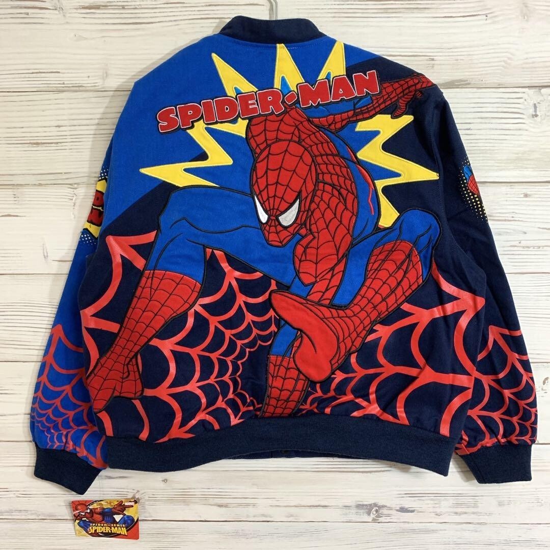 JH Design Spiderman Racing Jacket Size YOUTH 2XL Rare Japan JH Design Spiderman Racing Jacket Size YOUTH 2XL Rare Japan
