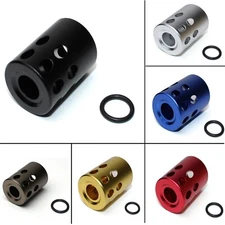 Aluminum 1/x28 TPI  Compensator Muzzle Brake For 9MM - Color Var