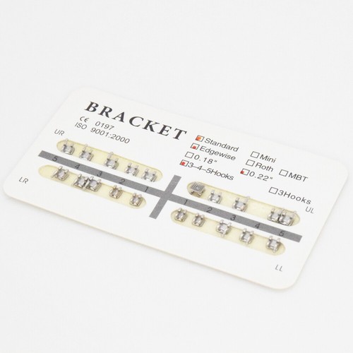 Dental Bracket Ultradünner Monoblock MIM Edgewise ROTH MBT 022 018 345 Haken - Bild 44 von 48