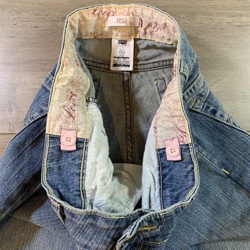 Levi’s 517 Jeans Stretch Flare Mid Rise Medium Wash Youth Girl’s 16 1/2 Plus - Picture 8 of 12