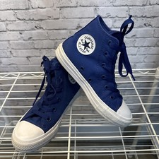 Converse Chuck Taylor II All Star Lace up Royal Blue Shoes Size 1 EUC High Top