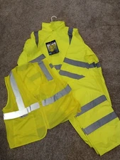 RADIANS RADWEAR CLASS 3 Lightweight jacket 3X ,pants XLG + mesh vest  RW10-3S1Y