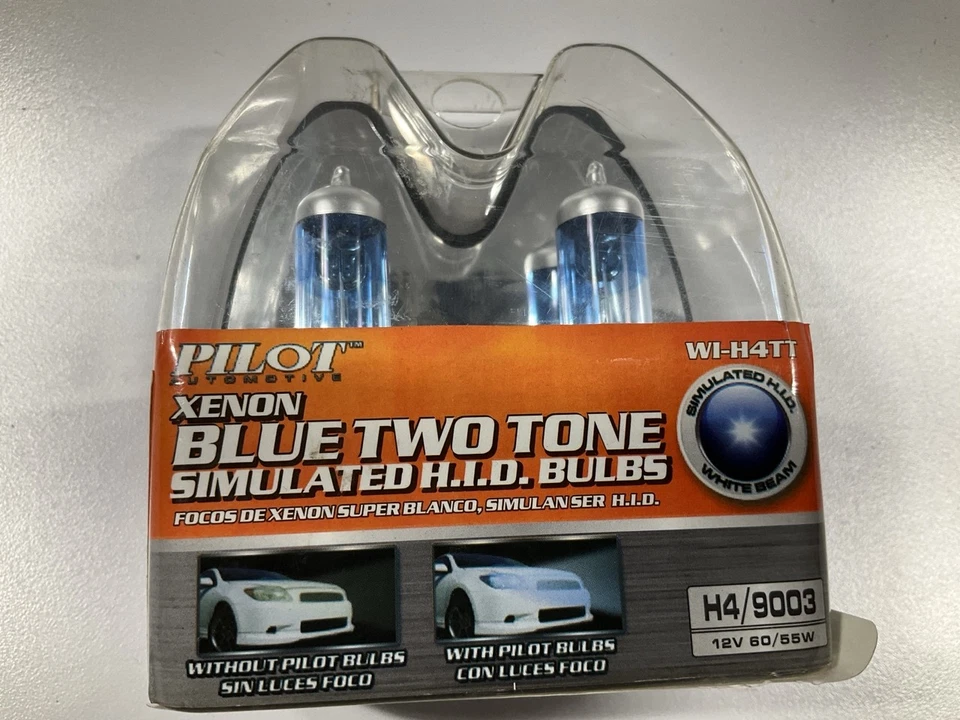 Bombilla halógena de dos tonos de xenón Pilot WI-H4TT (H4) 9003 12V 60/55 vatios Foto 2 de 3