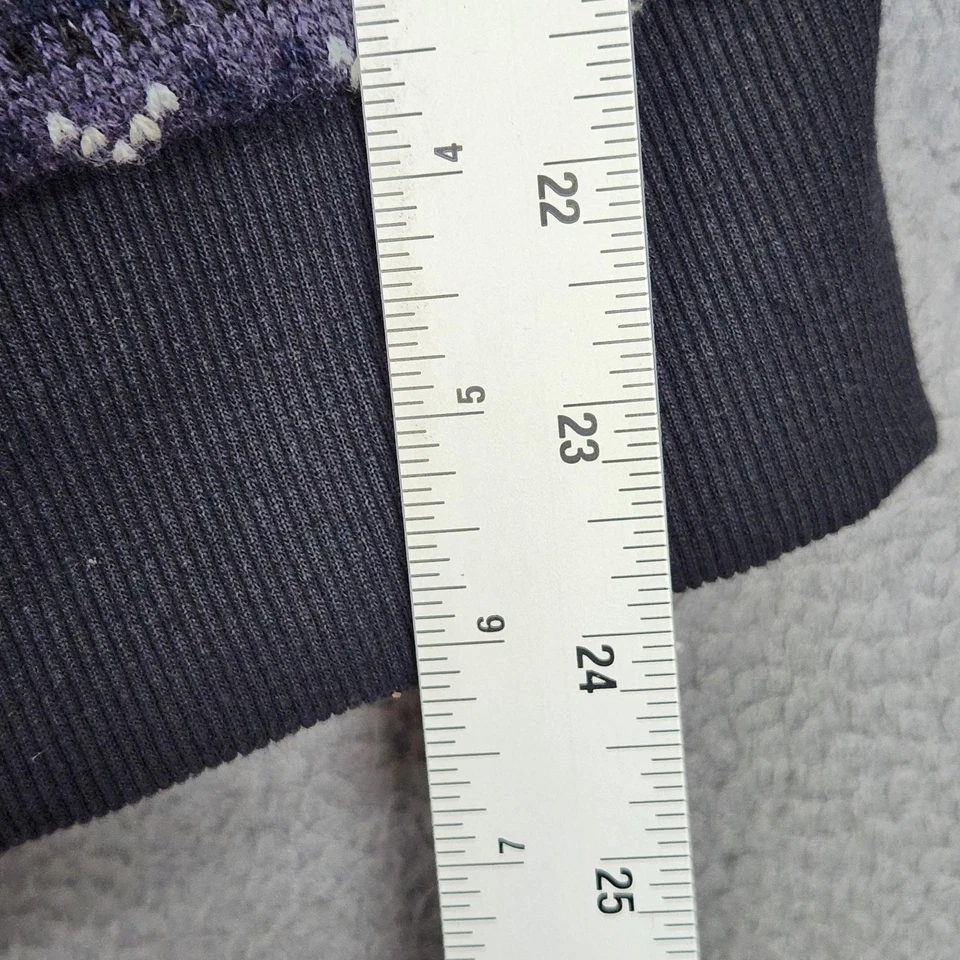 Sudadera con Capucha Oakley Mujer Pequeña Negra Gris Púrpura Cremallera Reversible YKK Fair Isle FA13 Foto 4 de 4