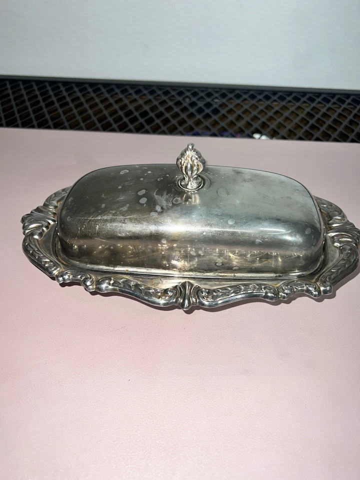 Vintage Sheridan Taunton Silversmiths Silver Plated On Brass Covered Butter Dish - Image 3 of 4