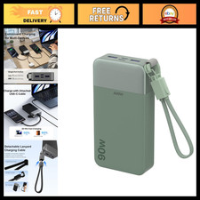 90W 20000mAh Portable Laptop Power Bank Charger with Detachable Cable - Fast Cha