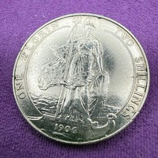 1906 Edward VII Florin 2/- .925 Sterling Silver High Grade S.3981