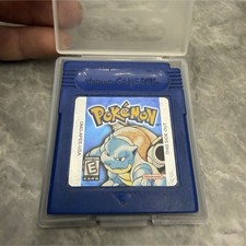 Pok mon Blue Nintendo Game Boy Color Authentic Read New Stiker NeedBattery