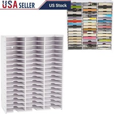 Wall Mounted Tape Rack Organizer 51 Slot Storage Holder Cassette Tapes PVC New