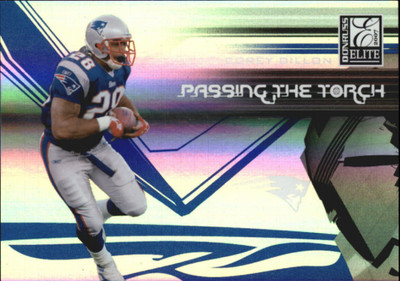 2007 Donruss Elite Passing the Torch Blue #11 Corey Dillon /200 - FB