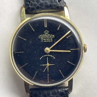 Cornavin Geneve Watch Swiss Handwinding 17J GP Cal 151 Mens Vintage