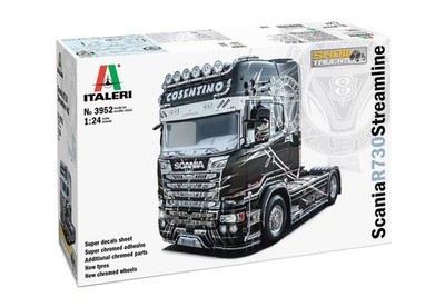 3952S  124 Scania R730 Streamline Show Truck, Modellbau, Bausatz, Standmodell...