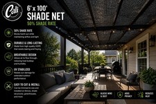 40/50 UV Sunblock Shade Cloth/net 6ft x100ft for Plant Cover Weather Resistant,