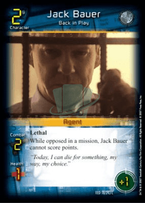 Jack Bauer, Backin Play - First Edition - 24 TCG