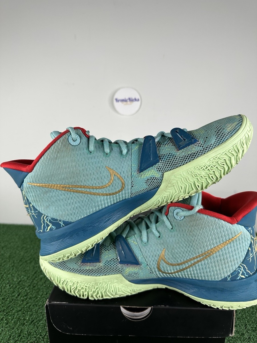 Size 10.5 - Nike Kyrie 7 Preheat Special FX Mens Shoes Green Blue