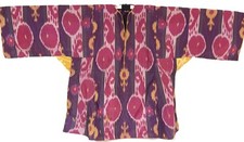 OLD UZBEK BUKHARA SILK IKAT DRESS FOR GIRLS