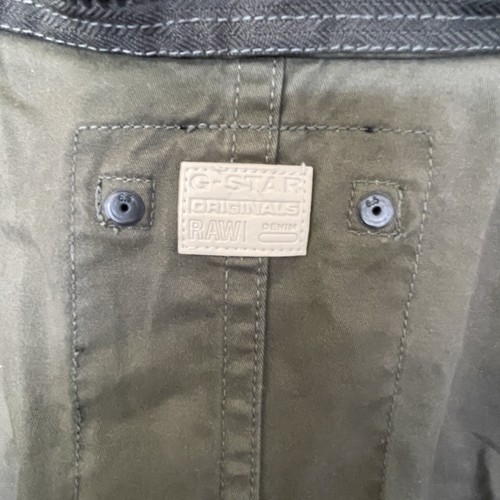 G-Star Raw Jacket Mens Size M Army Green Full Zip Military Cargo Pockets F001 - Picture 12 of 13