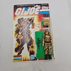 Vintage 1985 GI Joe Desert Trooper DUSTY - Near complete W/ package card